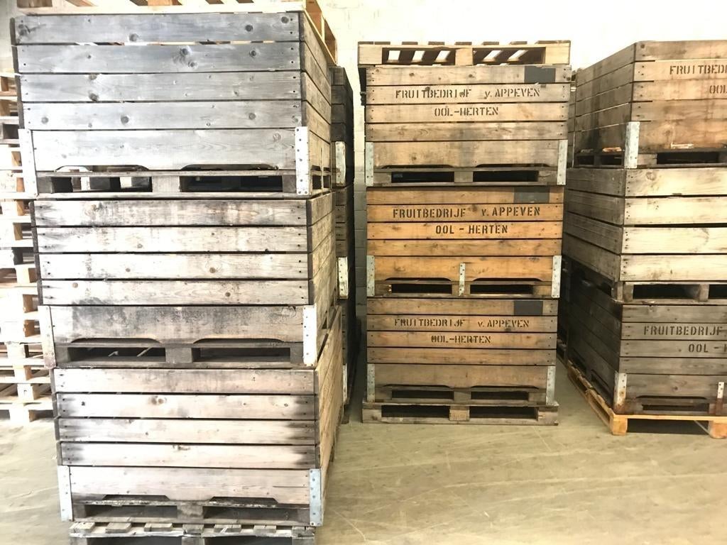 Houten palletkisten / fruitkisten – opslag / decor / horeca, Zakelijke goederen, Agrarisch | Aardappelen, Groenten, Fruit en Vlees