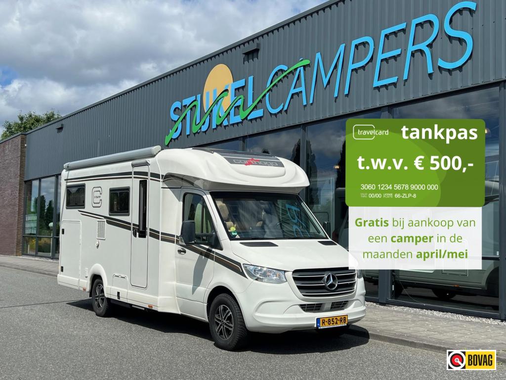 Carthago C-tourer T 143 LE MERDCEDES/2 ZONNEPAN., Tot en met 2, Bedrijf, Carthago, Handgeschakeld