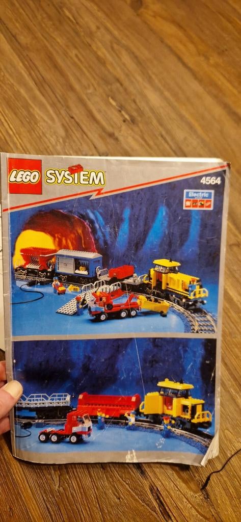 Lego 4564 Trein met rails en elektrische motor, Ophalen of Verzenden, Gebruikt, Complete set, Lego