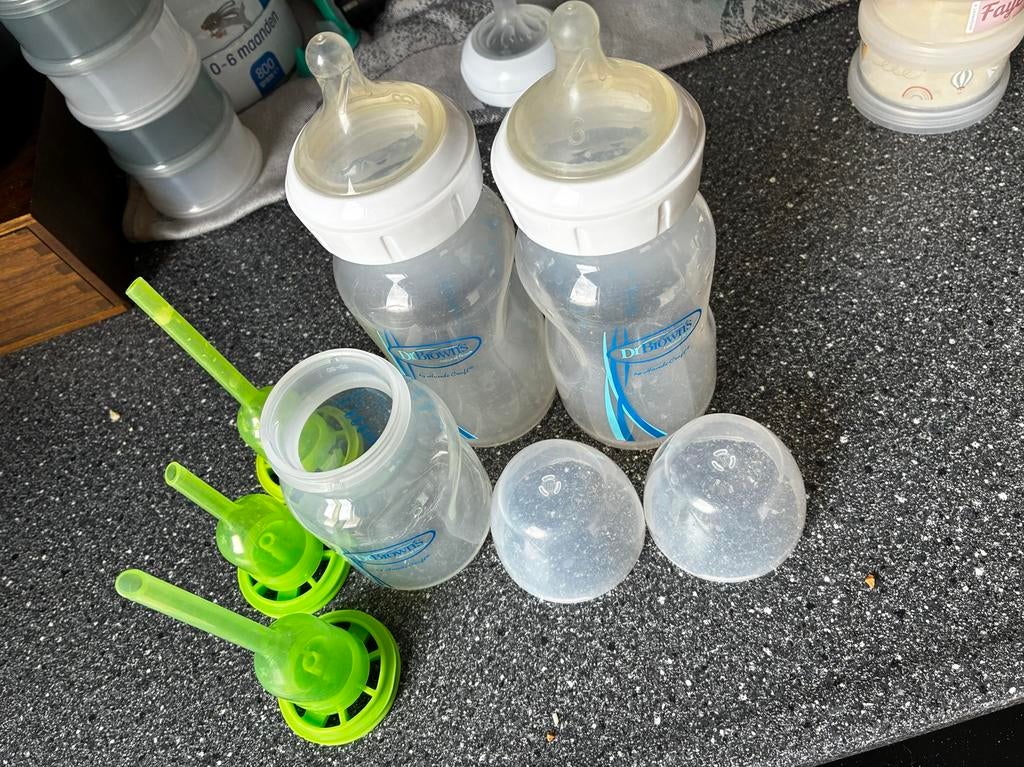 Dr Brown flessen set - Gebruikt, Kinderen en Baby's, Ophalen of Verzenden, Gebruikt, Overige typen