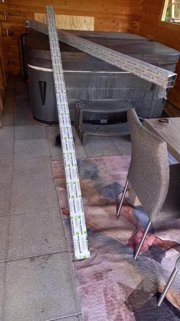 Aluminium funderingsbalken  voor glazenwand, Tuin en Terras, Tuinhuizen, Ophalen, Overige materialen, 250 tot 500 cm, Overige typen