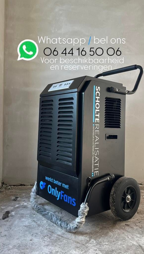 Professionele 90L Bouwdroger Condensatiedroger, Ophalen, Nieuw, Afzuiger