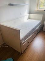 Ikea bed HEMNES, Huis en Inrichting, Slaapkamer | Bedden, Ophalen, Gebruikt, Wit, Tweepersoons