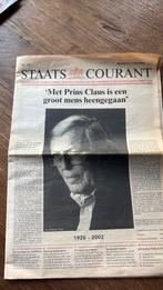 Staatscourant 7 oktober 2002, Ophalen of Verzenden, 1980 tot heden, Krant