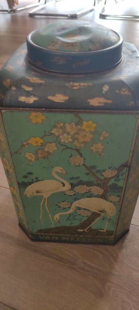 Vintage toffee winkelblik van Van Melle, Verzamelen, Blikken, Ophalen of Verzenden, Gebruikt, Overige, Overige merken