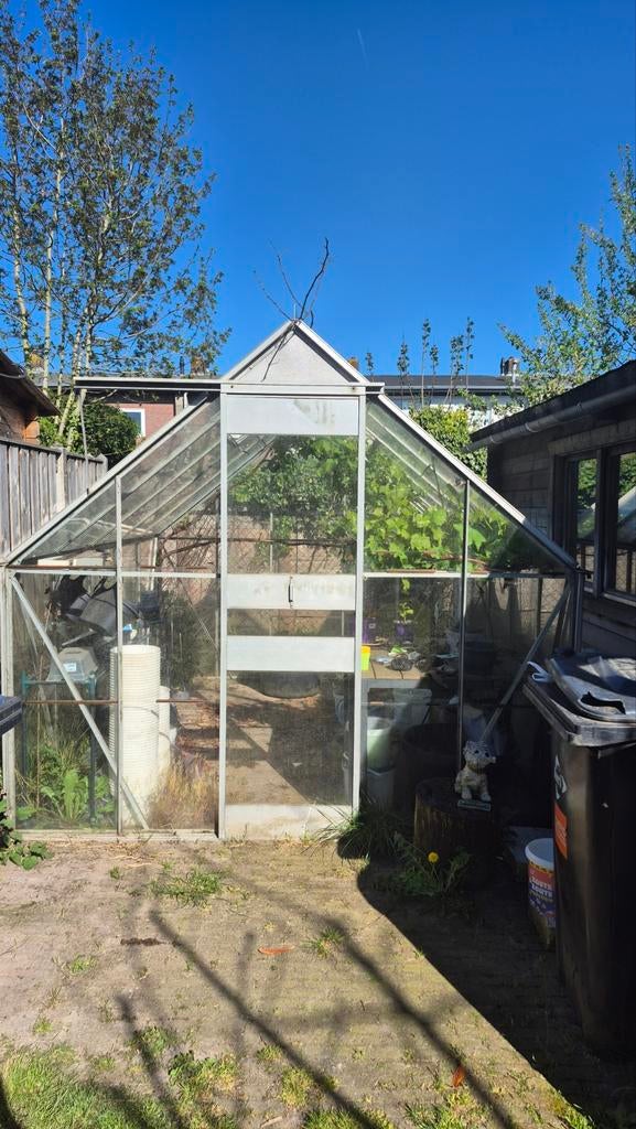 Aluminium tuinkas met glas, Tuin en Terras, Kassen, Ophalen, Gebruikt, Kweekkas, Glas