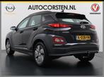 Hyundai KONA EV 64kWh 204pkAdap.Cruise Navigatie Warmtepomp, Auto's, Hyundai, Stof, Gebruikt, Zwart, Zwart