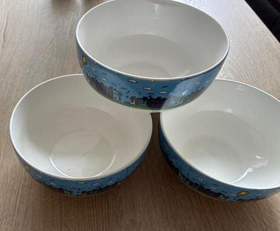4 Nieuwe Soepkommen, Huis en Inrichting, Keuken | Servies, Keramiek, Nieuw, Ophalen of Verzenden, Kom(men)
