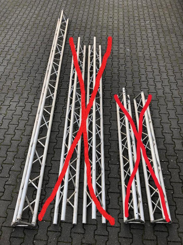 Ultralite aluminium driehoek truss (antennemast), Muziek en Instrumenten, Licht en Laser, Zo goed als nieuw, Overige typen, Ophalen