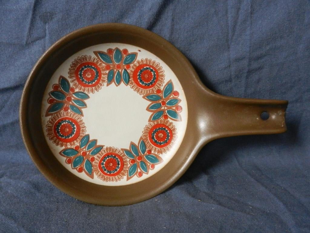 Steelpan met decor Astrid vuurvast Noorwegen Nieuwstaat, Huis en Inrichting, Keramiek, Overige typen, Nieuw, Ophalen of Verzenden