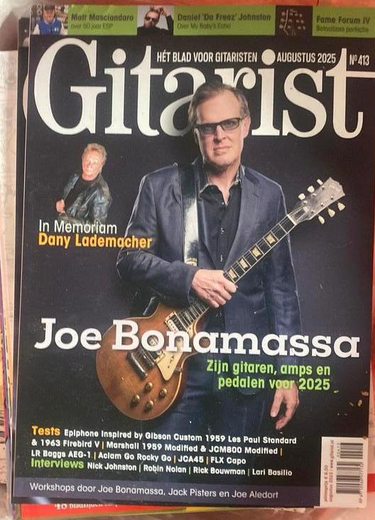 Gitarist nieuw magazine joe bonamassa (met bladmuziek), Ophalen of Verzenden