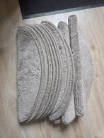 Set van 14 halfronde trapmatten, beige / bruin halve manen, Ophalen of Verzenden, Nieuw, Bruin, Rechthoekig