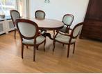 Prachtige eethoek met 5 stoelen, Verzenden, 200 cm of meer, 50 tot 100 cm, Zo goed als nieuw