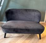 Woood 2-zits bank velvet (suède) - zwart, Ophalen