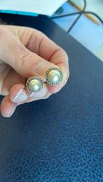 Zilver oordrukkers 830 keur parel markasiet klassiek, Ophalen of Verzenden, Zo goed als nieuw, Zilver