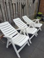 3 Hartman 5 standen tuinstoel, Ophalen, Gebruikt, Kunststof, Inklapbaar