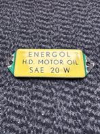 Mooi emaille BP Energol H.D. Motor Oil SAE 20 W bordje., Verzamelen, Ophalen of Verzenden, Gebruikt, Reclamebord