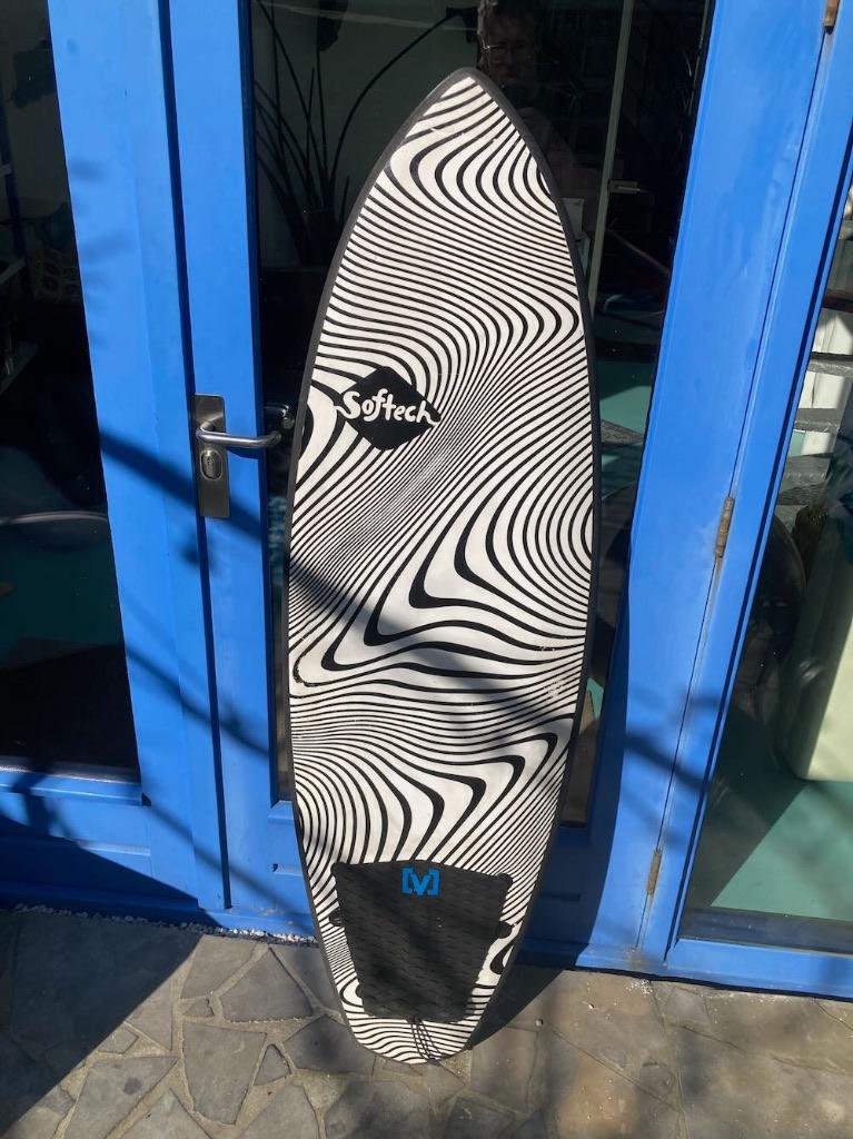 softech Filipe Toledo Wildfire 5'3 softboard, Watersport en Boten, Golfsurfen, Ophalen, Zo goed als nieuw, Shortboard, Met vinnen