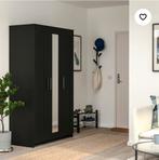 Ikea Brimnes 3 doors wardrobe with mirror black .