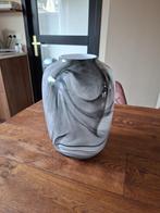 Mooie vaas, grijs / zwart, Overige materialen, Zwart, Ophalen of Verzenden, Zo goed als nieuw