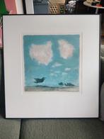 Hippende kraai.  Litho van Mart Kempers, Antiek en Kunst, Ophalen of Verzenden