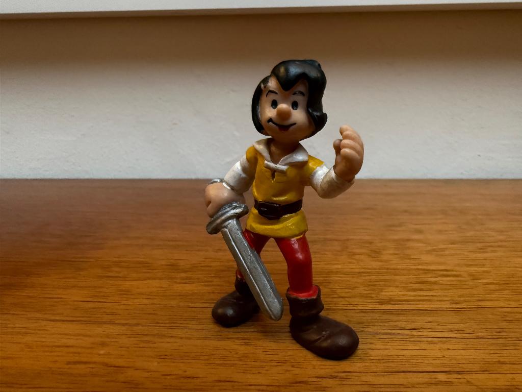Johan vriend van de smurfen – oranje outfit, Verzamelen, Smurfen, Ophalen of Verzenden, Gebruikt, Overige Smurfen, Poppetje, Figuurtje of Knuffel