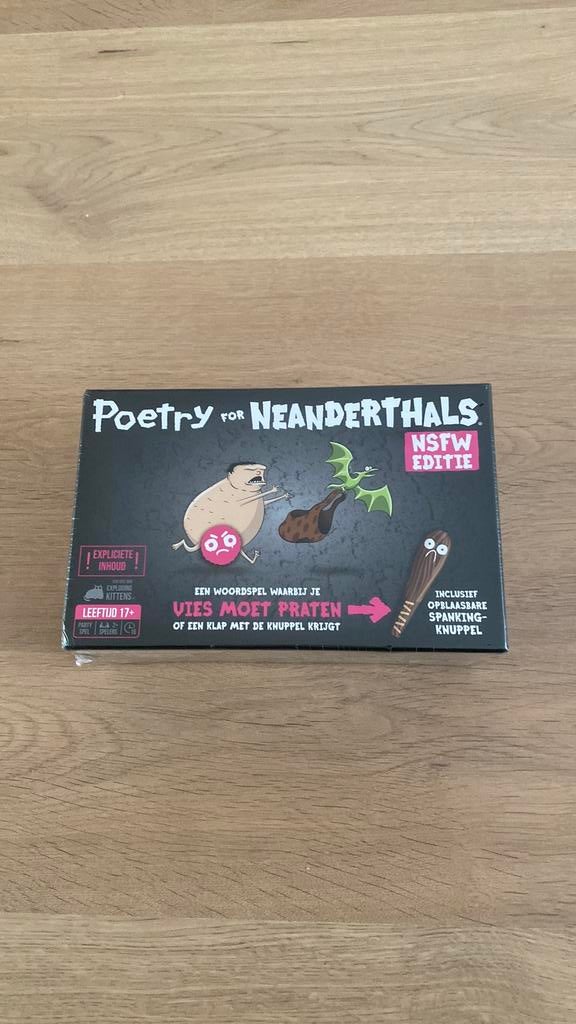 Poetry for Neanderthalers NSFW, Hobby en Vrije tijd, Gezelschapsspellen | Bordspellen, Ophalen of Verzenden, Zo goed als nieuw