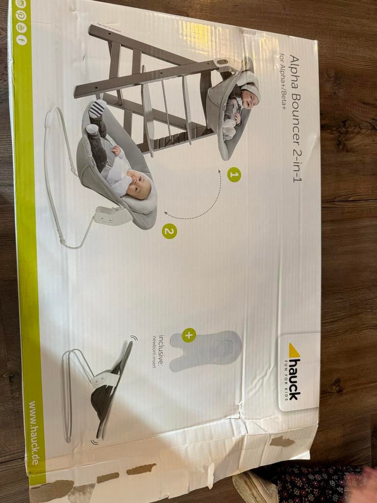 Hauck Alpha Bouncer 2-in-1 Wipstoel, Overige merken, Gebruikt, Wipstoel, Ophalen of Verzenden
