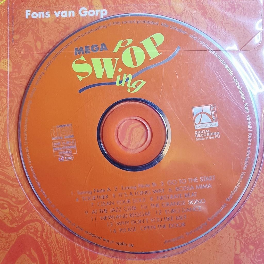 Mega Pop Swing bladmuziek met CD.  Altsax., Saxofoon, Ophalen of Verzenden, Zo goed als nieuw, Artiest of Componist