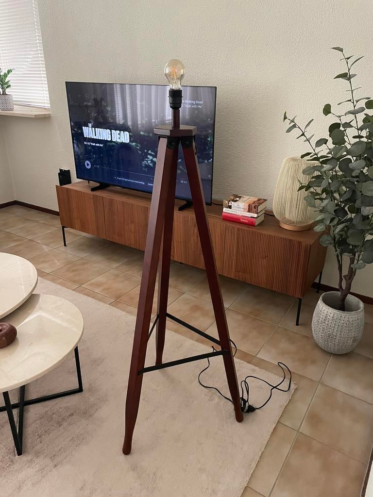 Dutchbone Rif Lampvoet driepoot (zonder kap), Ophalen, Zo goed als nieuw, Minder dan 100 cm