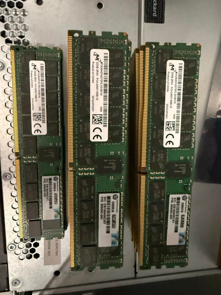 HPE Smart Memory 32GB DDR4 RAM PC4-2400T voor HP Proliant, Computers en Software, RAM geheugen, Gebruikt, 32 GB, Server, DDR4