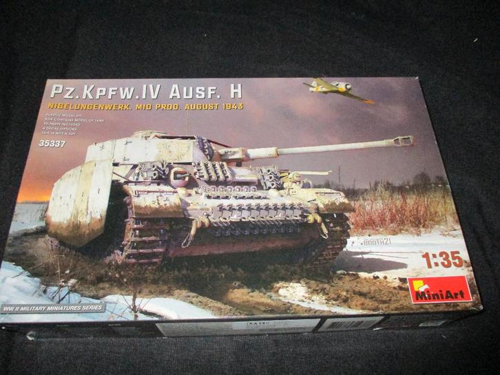 H-24,MINIART 1-35,NO,35337,Pz.Kpfw.IV Ausf. H Nibelungenwerk, Hobby en Vrije tijd, Modelbouw | Auto's en Voertuigen, Nieuw, Overige typen
