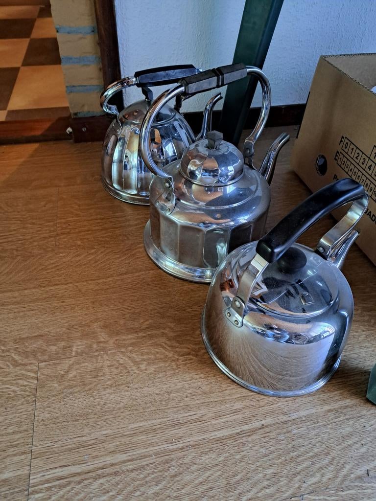 3 oude fluitketels, Ophalen, Gebruikt