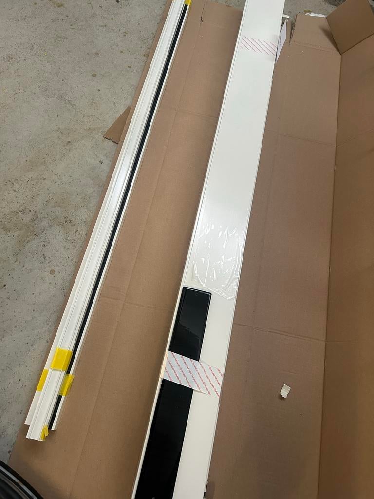 Solar ritsscreen 140x150 cm, Ophalen, 100 tot 150 cm, Wit, Nieuw