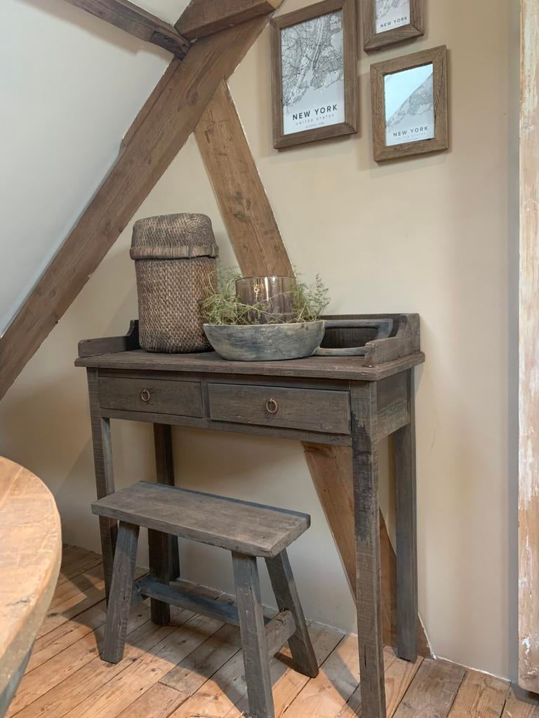 Sidetable / haltafel / bureautje, Huis en Inrichting, Tafels | Sidetables, Ophalen, 100 tot 150 cm, Nieuw, Hoffz stijl