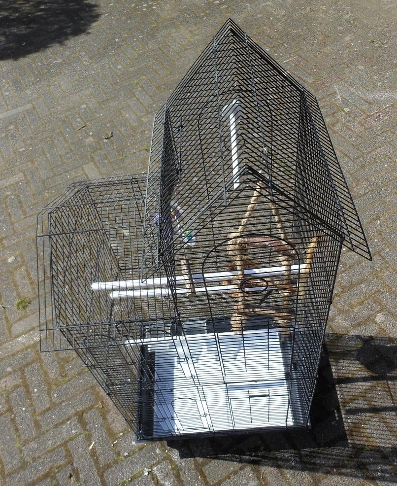 Mooie vogelkooi voor b.v. een span kanaries of tropen, Dieren en Toebehoren, Ophalen, Zo goed als nieuw, Overige typen