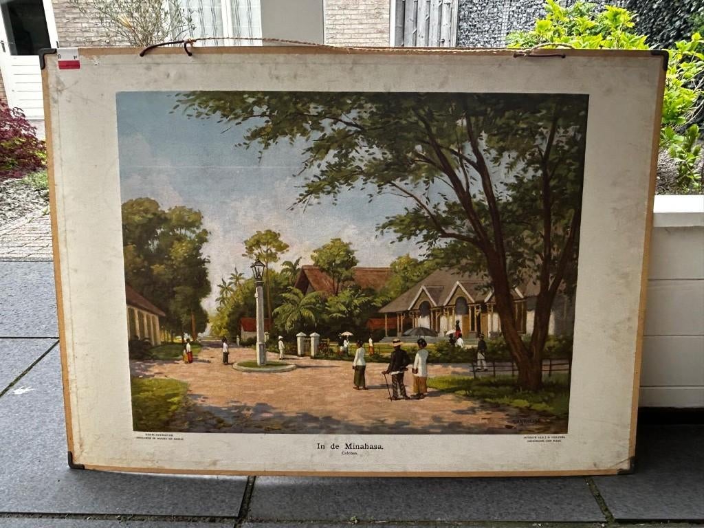 Oude schoolplaten Nederlands Indië, Ophalen of Verzenden, Geschiedenis