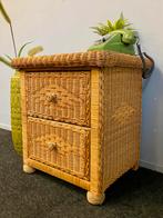 Vintage rotan kastje ladekastje retro riet jaren 80/90 boho, Huis en Inrichting, Kasten | Ladekasten, Ophalen, Overige materialen