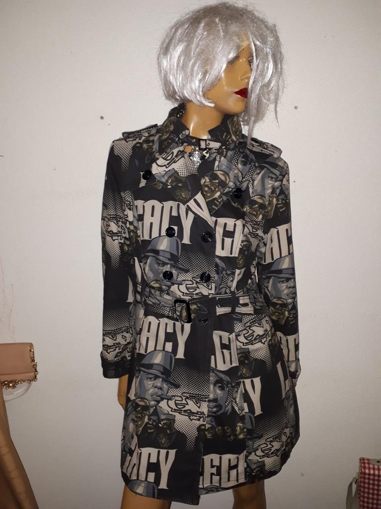 Alexo zomerjas trenchcoat met print maat 44 zgan, Alexo, Ophalen of Verzenden, Zo goed als nieuw, Maat 42/44 (L)