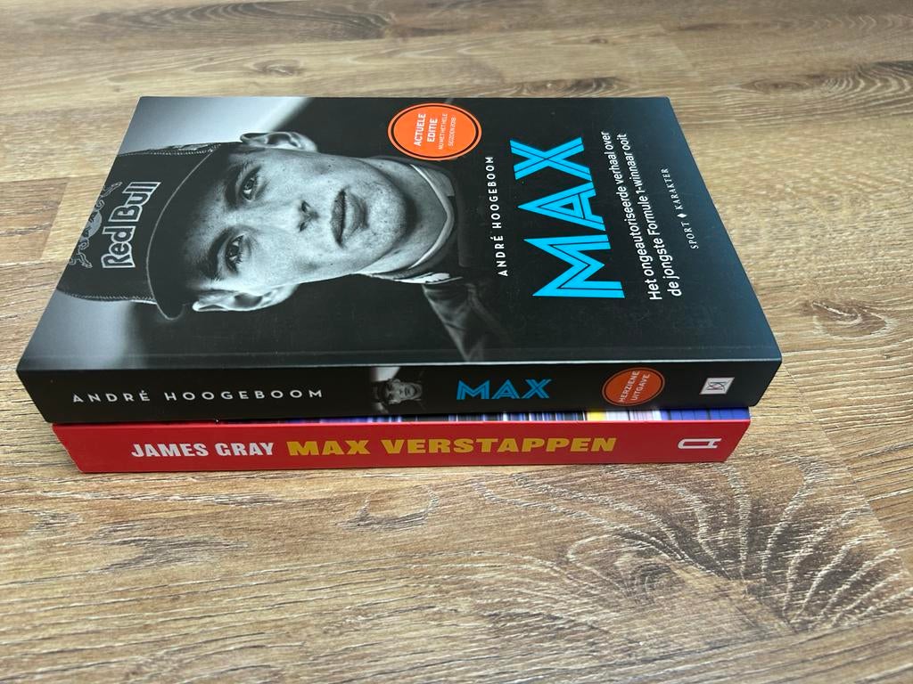 2 Max Verstappen boeken: Het verhaal van een wereldkampioen, Ophalen of Verzenden, Gelezen, Overige sporten