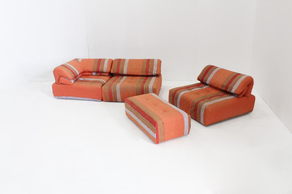 Vintage Roche Bobois Voyage Immobile modulaire sofa, 250 tot 300 cm, Gebruikt, Vintage, Driepersoons