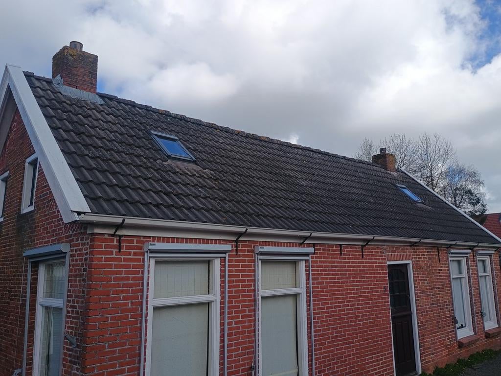 Cement dakpannen, ca. 90m2, Gebruikt, Steen of Klei, Ophalen of Verzenden, 15 m² of meer