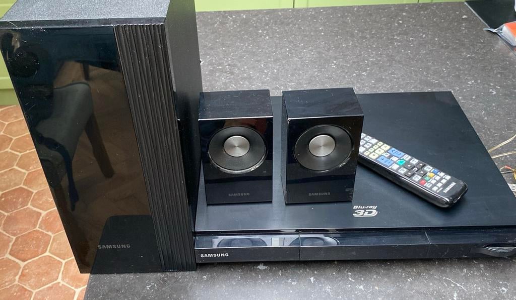 Samsung Home Cinema-set met Blu-ray speler, Ophalen, Gebruikt, 2.1-systeem, Blu-ray-speler