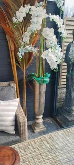 Orchidee in aluminium vaas XL, Huis en Inrichting, Ophalen of Verzenden