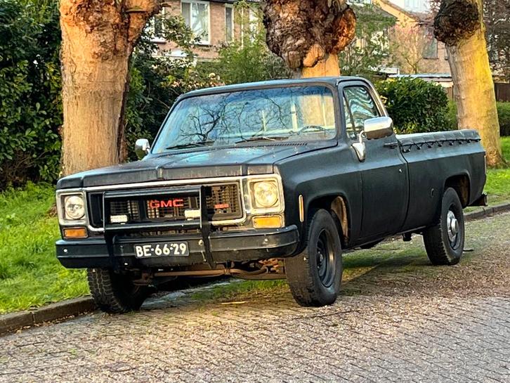 Stoere GMC Pick up 1972 Lpg trekhaak 2 ton, Auto's, Bestelauto's, Particulier, Geïmporteerd, Ophalen