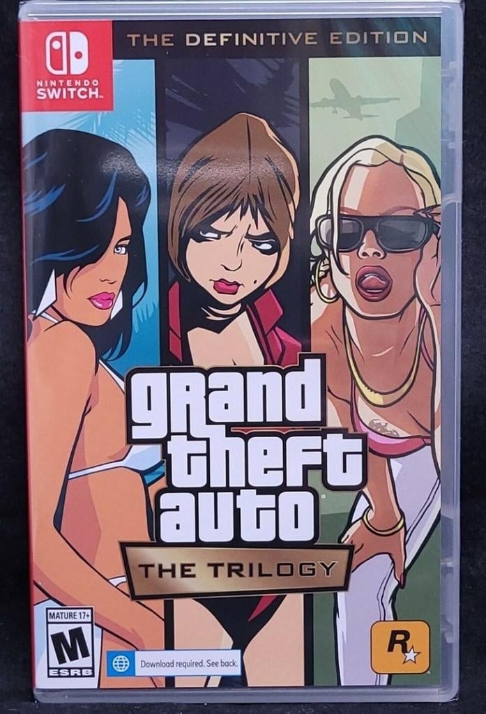 Grand Theft Auto The Trilogy Nintendo Switch, Spelcomputers en Games, Games | Nintendo Switch, Vanaf 18 jaar, 1 speler, Zo goed als nieuw