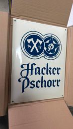 Emaille schild Bord Hacker Pschorr, Verzamelen, Ophalen of Verzenden, Nieuw, Reclamebord