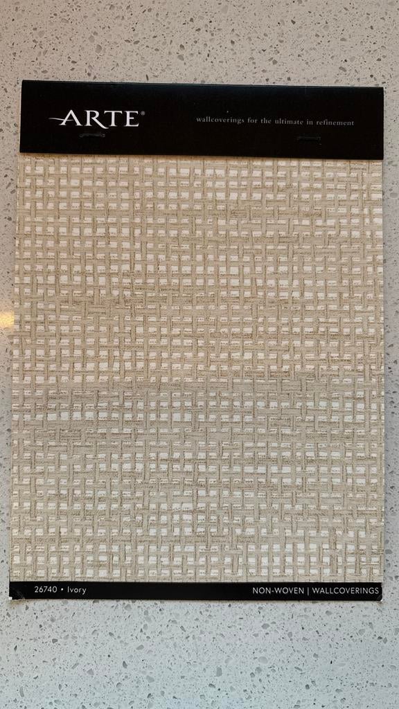 Arte behang Le Raphia Tissé - Ivory (5,80m x 70cm), Huis en Inrichting, Stoffering | Behang, Ophalen, Minder dan 10 m², Beige