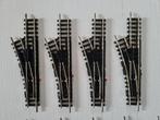 9 Minitrix wissels 4961/4963, Gebruikt, Gelijkstroom, Trix, Rails
