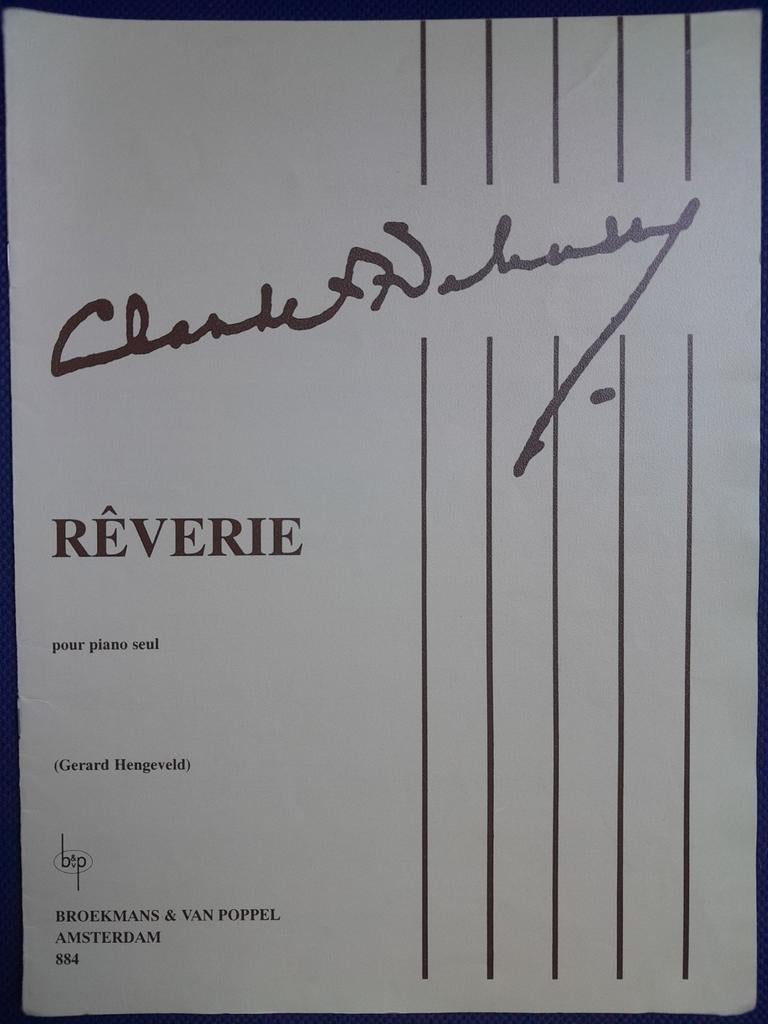 Claude Debussy, Rêverie, pour piano seul, Klassiek, Ophalen of Verzenden, Zo goed als nieuw, Artiest of Componist